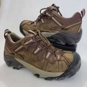 Keen Womens Targhee Ii Hiking Shoes Brown 5216 Trail Leather Waterproof 6.5M